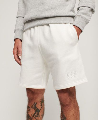 Men's Sportswear Embossed Loose Shorts / New Chalk - Size: L - Superdry - Modalova