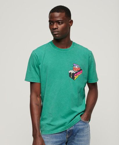 Men's Lässiges Neonfarbenes Travel T-Shirt - Größe: L - Superdry - Modalova