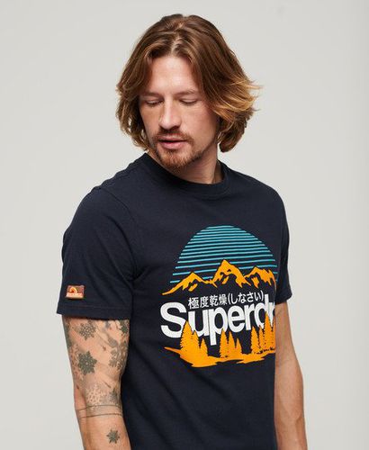 Men's Great Outdoors Graphic T-Shirt / Eclipse - Size: L - Superdry - Modalova
