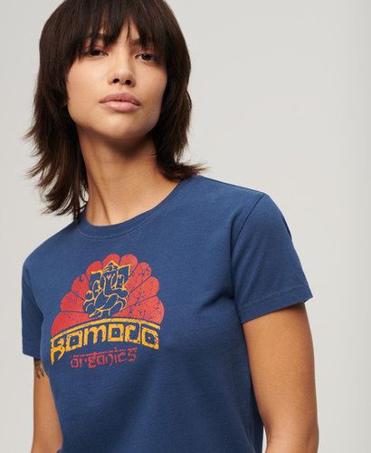 Women's x Komodo Ganesh Fitted T-Shirt / Supermarine - Size: 10 - Superdry - Modalova