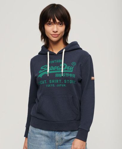 Ladies Classic Heritage Hoodie, Blue, Size: 12 - Superdry - Modalova