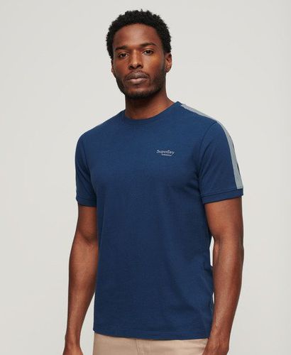 Men's Essential Logo Retro T-Shirt Dark Blue / Pilot Mid Blue/China Blue - Size: Xxl - Superdry - Modalova