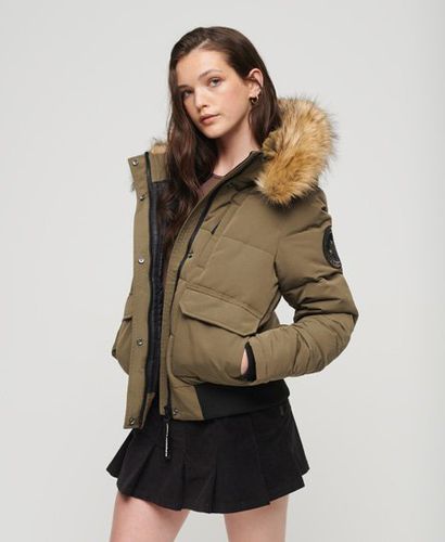 Women's Everest Bomber-Steppjacke mit Kapuze - Größe: 36 - Superdry - Modalova