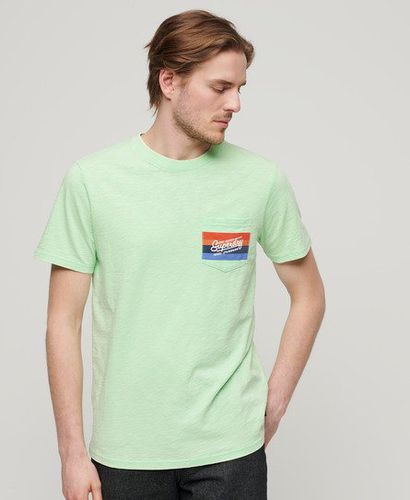 Mens Classic Cali Striped Logo T-Shirt, , Size: S - Superdry - Modalova