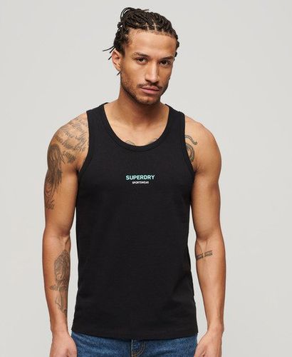 Men's Sportswear Relaxed Vest Top Black - Size: L - Superdry - Modalova