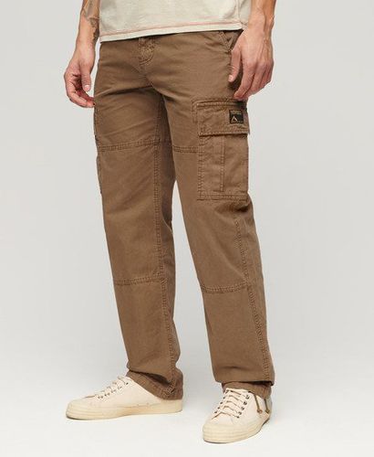 Men's Organic Cotton Baggy Cargo Pants Brown / Deep Brown - Size: 32/32 - Superdry - Modalova