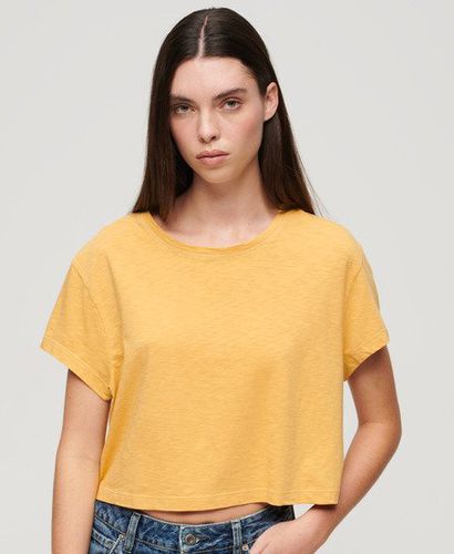 Damen Lässiges, Kurzes T-Shirt - Größe: 44 - Superdry - Modalova