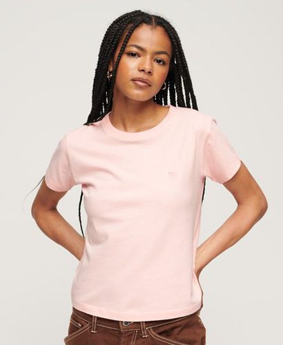 Women's Essential Logo 90s T-Shirt Pink / Strawberry Cream Pink - Size: 8 - Superdry - Modalova