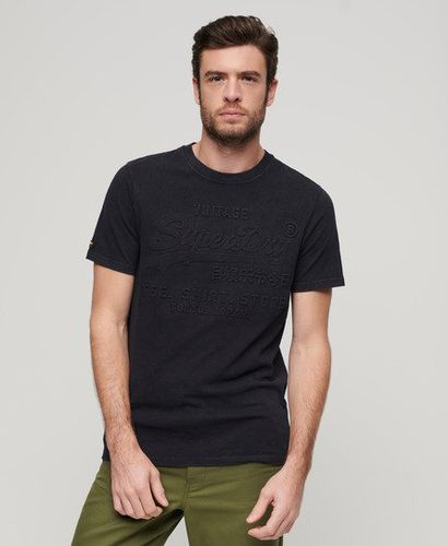 Herren Geprägtes Vintage Logo T-Shirt, Größe: S - Superdry - Modalova