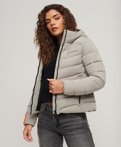 Women's Steppjacke aus Mikrofaser mit Kapuze - Größe: 36 - Superdry - Modalova