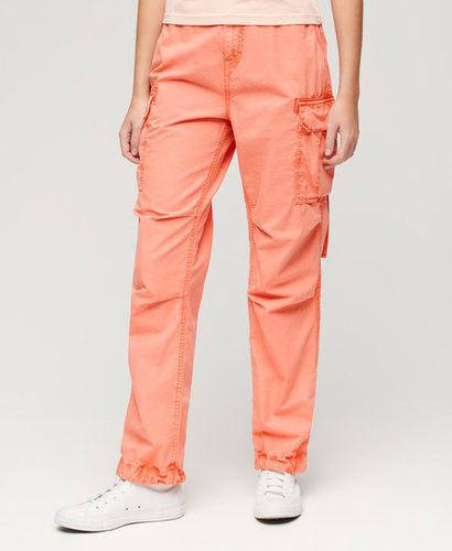 Ladies Classic Low Rise Parachute Cargo Pants, Orange, Size: 26/30 - Superdry - Modalova