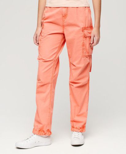 Ladies Classic Low Rise Parachute Cargo Pants, Orange, Size: 34/32 - Superdry - Modalova