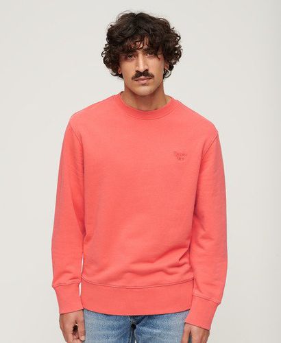 Men's Vintage Washed Sweatshirt / Hot Coral - Size: Xxl - Superdry - Modalova