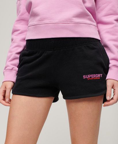 Damen Sportswear Racer Shorts mit Logo - Größe: 38 - Superdry - Modalova