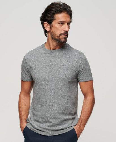 Men's Organic Cotton Essential Logo T-Shirt Grey / Noos Grey Marl - Size: M - Superdry - Modalova
