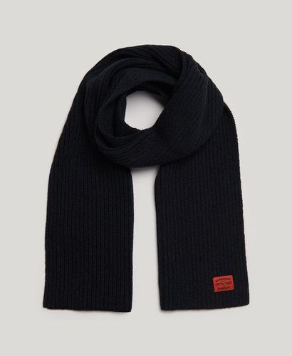 Women's Workwear Knit Scarf Navy / Eclipse Navy - Size: 1SIZE - Superdry - Modalova