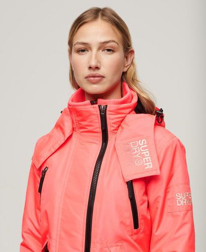 Women's Hooded Mountain Windbreaker Jacket / Hyper Fire - Size: 12 - Superdry - Modalova