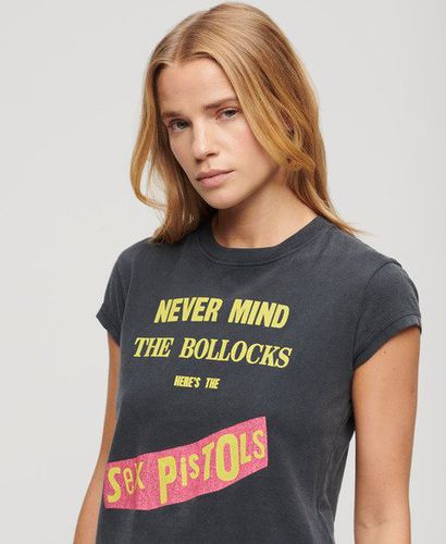 Women's Sex Pistols Limited Edition Cap Sleeve T-shirt / Mid Backstage - Size: 10 - Superdry - Modalova