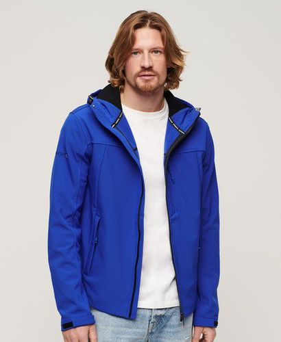 Men's Hooded Soft Shell Trekker Jacket Blue / Everton Blue - Size: L - Superdry - Modalova