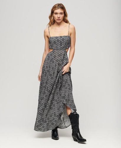 Damen Maxikleid mit Transparentem Rückenausschnitt - Größe: 36 - Superdry - Modalova