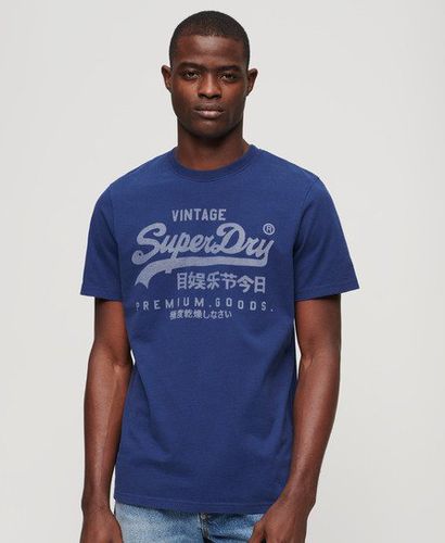 Men's Classic Vintage Logo Heritage T-Shirt / Supermarine - Size: Xxl - Superdry - Modalova