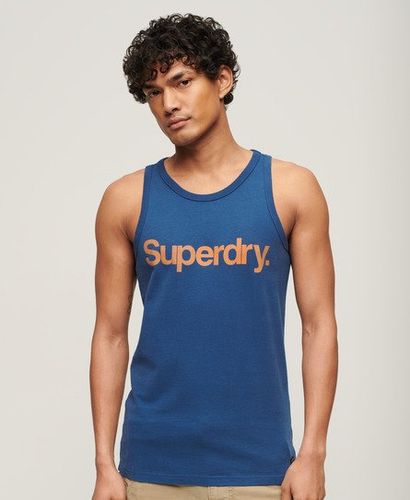 Mens Slim Fit Vintage Classic Vest, Blue, Size: M - Superdry - Modalova