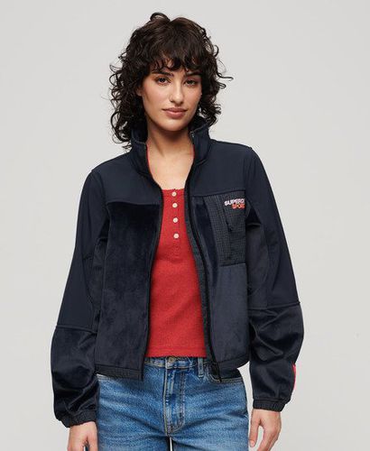 Women's Hybrid Trekker Jacket Navy / Eclipse Navy - Size: 14 - Superdry - Modalova