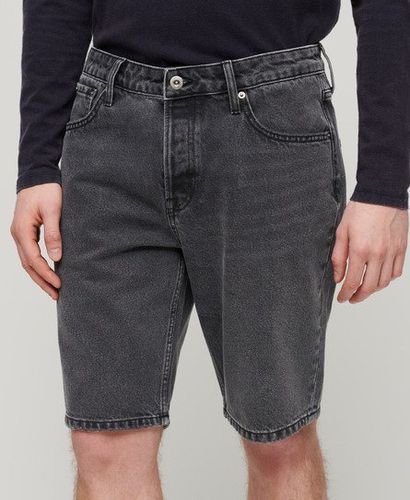 Men's Vintage Straight Shorts Black / Wisconsin Washed Black - Size: 32 - Superdry - Modalova
