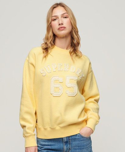 Damen Lockeres Athletic Sweatshirt mit Applikation - Größe: 34 - Superdry - Modalova