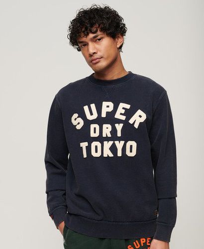 Herren Vintage Athletic Sweatshirt mit Rundhalsausschnitt - Größe: L - Superdry - Modalova