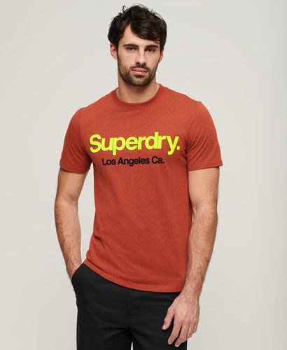 Herren Klassisches Core T-Shirt mit Logo und Waschung - Größe: L - Superdry - Modalova