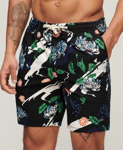Mens Floral Print Bermuda Shorts, , Size: XL - Superdry - Modalova