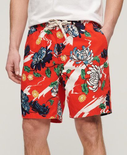 Men's Bermuda Shorts / Aya Burnt Floral - Size: XL - Superdry - Modalova
