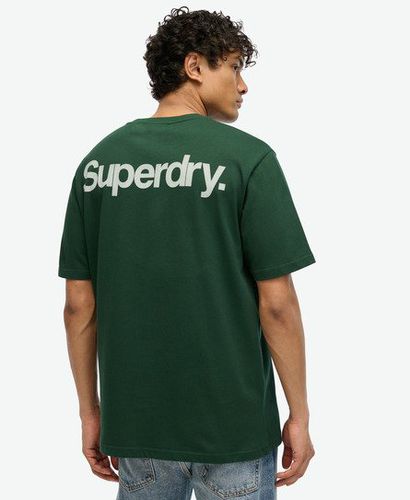 Men's Core Logo City Loose T-Shirt Green / Enamel Green - Size: M - Superdry - Modalova