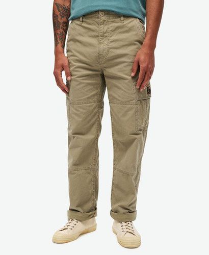 Men's Organic Cotton Baggy Cargo Pants Beige / Dress Beige - Size: 30/32 - Superdry - Modalova