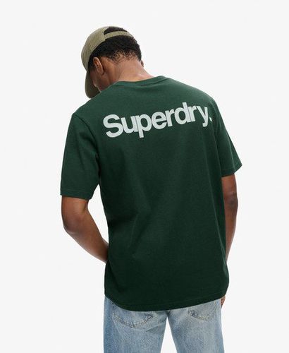 Men's Core Logo City Loose T-Shirt Green / Enamel Green - Size: L - Superdry - Modalova