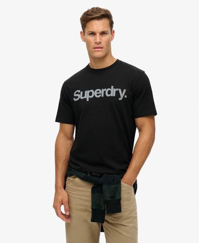 Men's Core Logo City Loose T-Shirt Black - Size: S - Superdry - Modalova