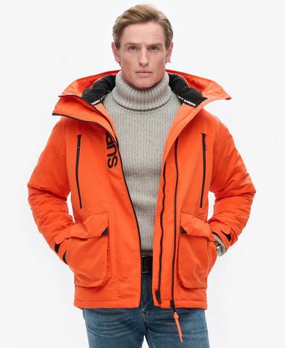 Men's Hooded Ultimate Embroidered SD Windbreaker Jacket Orange / Flame Orange - Size: L - Superdry - Modalova