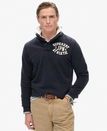 Herren Vintage Athletic Henley Sweatshirt - Größe: L - Superdry - Modalova