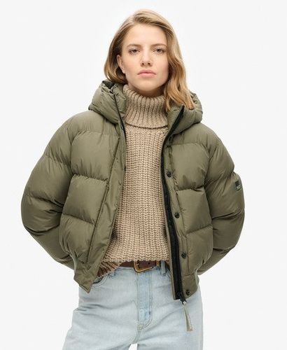 Damen Sportliche Stepp-bomberjacke mit Kapuze - Größe: 42 - Superdry - Modalova