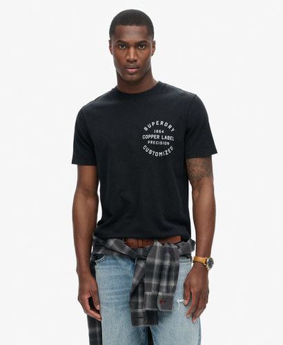 Herren Copper Label T-Shirt mit Grafikprint auf der Brust - Größe: Xxl - Superdry - Modalova