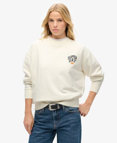 Women's Workwear Graphic Loose Sweatshirt White / Off White - Size: 14 - Superdry - Modalova