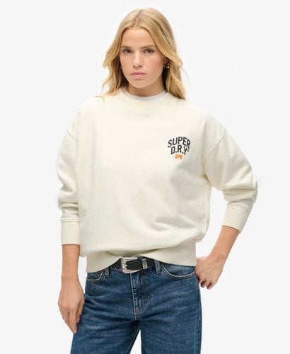 Women's Workwear Graphic Loose Sweatshirt White / Off White - Size: 16 - Superdry - Modalova