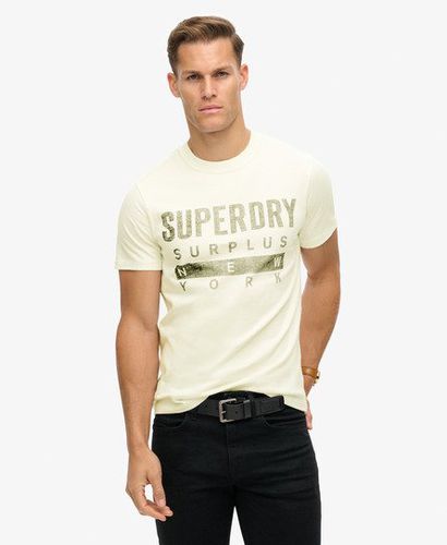 Men's Surplus Graphic T-Shirt Off White - Size: S - Superdry - Modalova