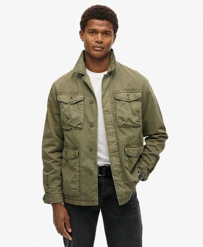 Men's Military M65 Lightweight Jacket Green / Dusty Olive Green - Size: S - Superdry - Modalova