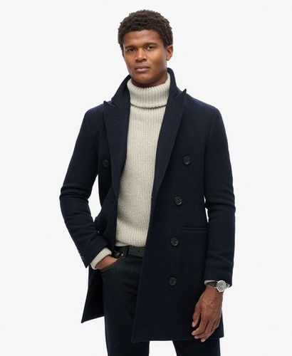 Men's Men's Classic The Merchant Store - Town Double Breasted Coat, Navy, Size: M - Superdry - Modalova