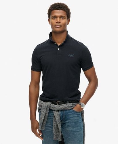 Men's Classic Pique Polo Shirt Navy / Eclipse Navy - Size: L - Superdry - Modalova