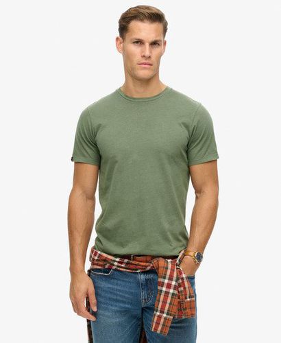 Men's Classic Essential T-Shirt Green / Washed Jewel Green - Size: L - Superdry - Modalova