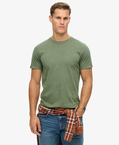 Mens Lightweight Classic Essential T-Shirt, Green, Size: L - Superdry - Modalova