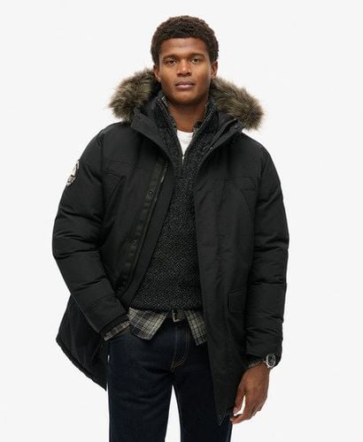 Herren Everest Parka mit Kunstfellbesatz - Größe: L - Superdry - Modalova